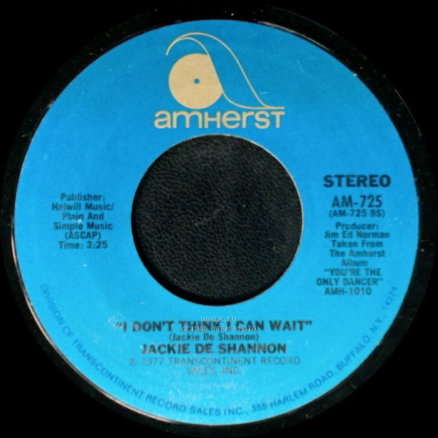 Jackie De Shannon - Don't Let The Flame Burn Out / I Don't Think I Can Wait side A