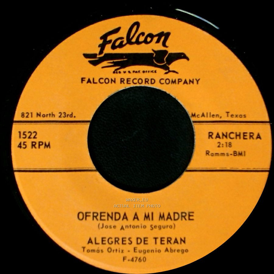 Alegres De Teran - MaNitas Tapatias / Ofrenda A Mi Madre side B