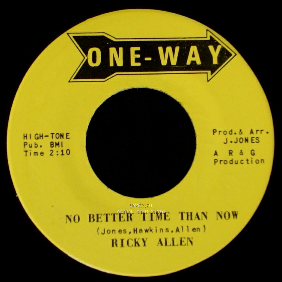 Ricky Allen - Talk' En About You Baby / No Better Time Than Now side A