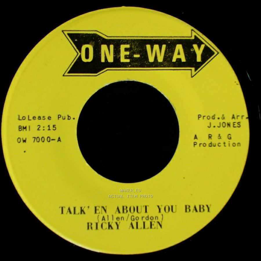 Ricky Allen - Talk' En About You Baby / No Better Time Than Now side B