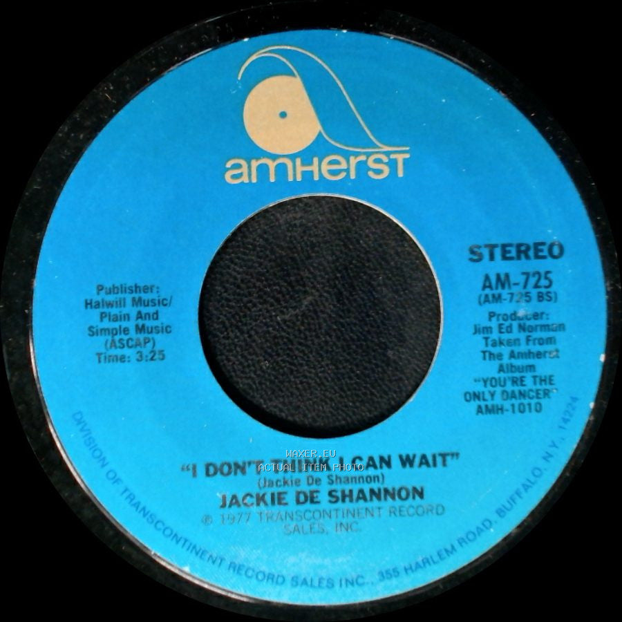 Jackie De Shannon - Don't Let The Flame Burn Out / I Don't Think I Can Wait side A