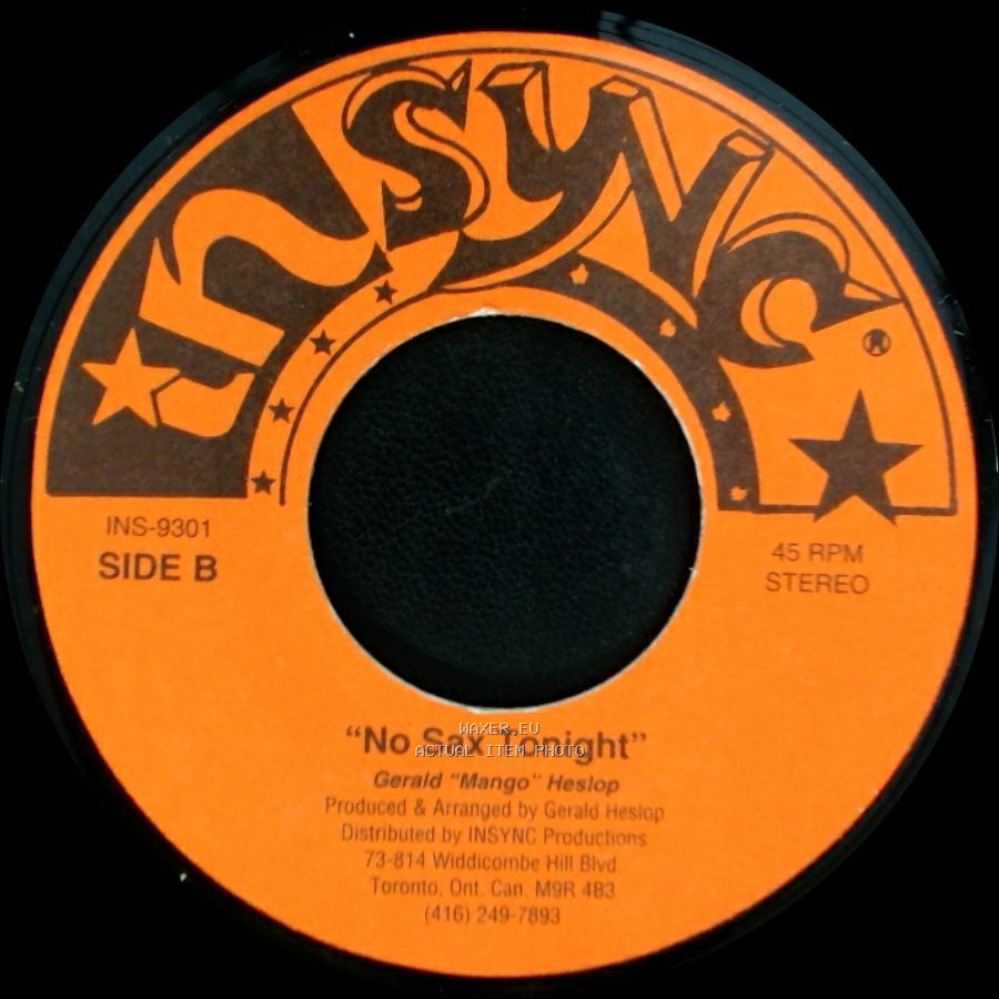 Worrel "Jubby" Edwards / Gerald "Mango" Heslop - No Sex Tonight / No Sax Tonight side B
