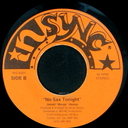 Worrel "Jubby" Edwards / Gerald "Mango" Heslop - No Sex Tonight / No Sax Tonight side B