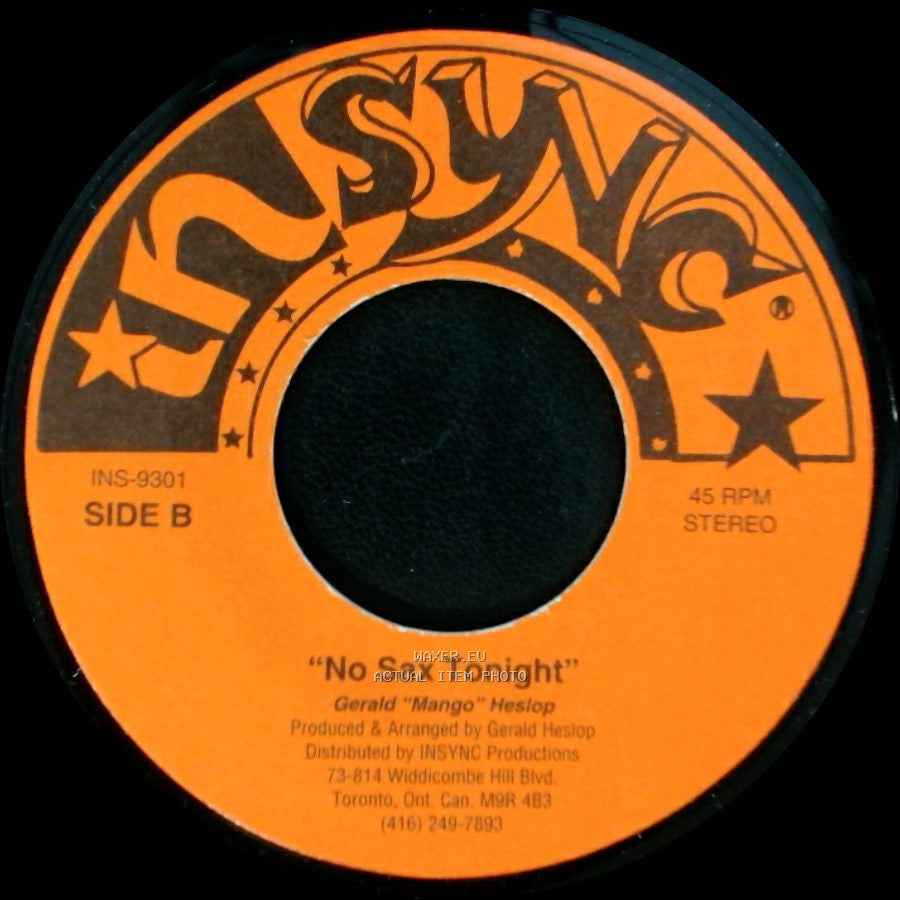 Worrel "Jubby" Edwards / Gerald "Mango" Heslop - No Sex Tonight / No Sax Tonight side B