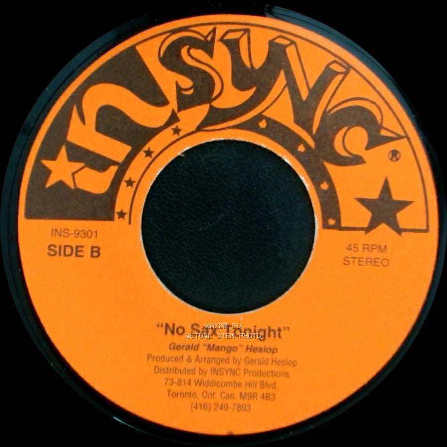Worrel "Jubby" Edwards / Gerald "Mango" Heslop - No Sex Tonight / No Sax Tonight side B