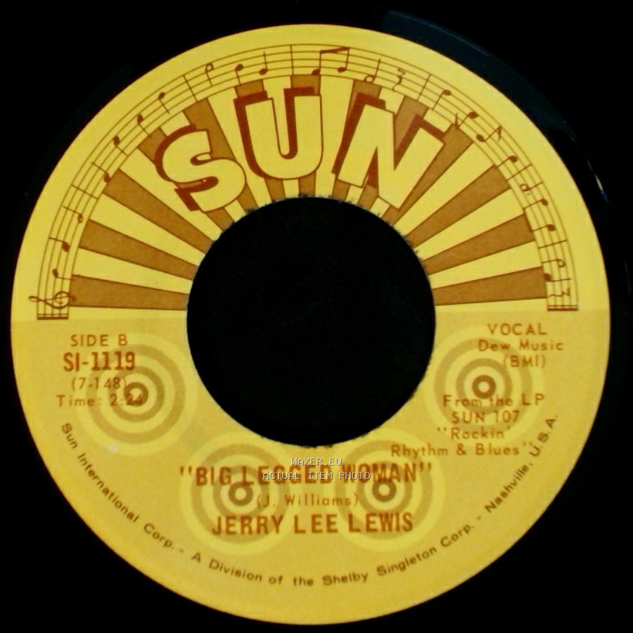 Jerry Lee Lewis - Waiting For A Train (All Around The Watertank) / Big Legged Woman side B
