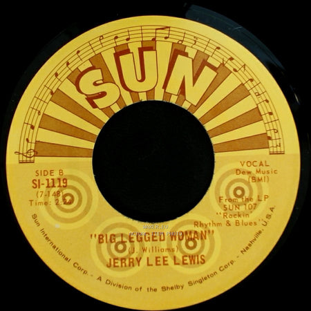 Jerry Lee Lewis - Waiting For A Train (All Around The Water Tank) / Big Legged Woman side B
