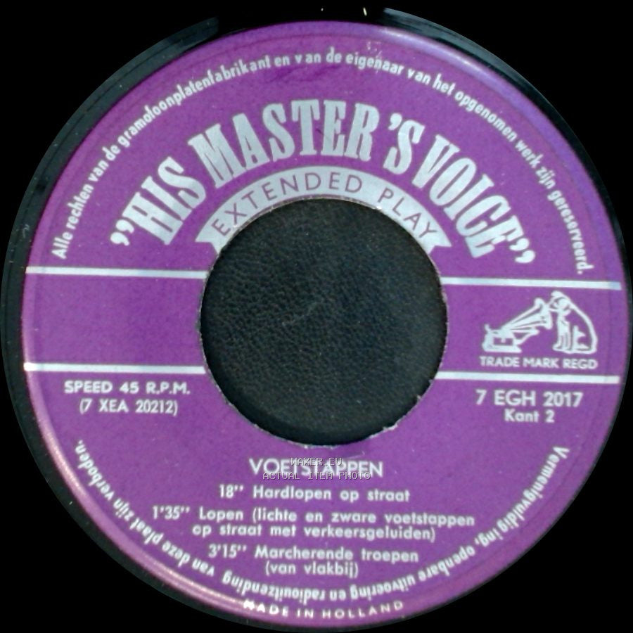 Unknown Artist - Voetstappen / Telefoon side A