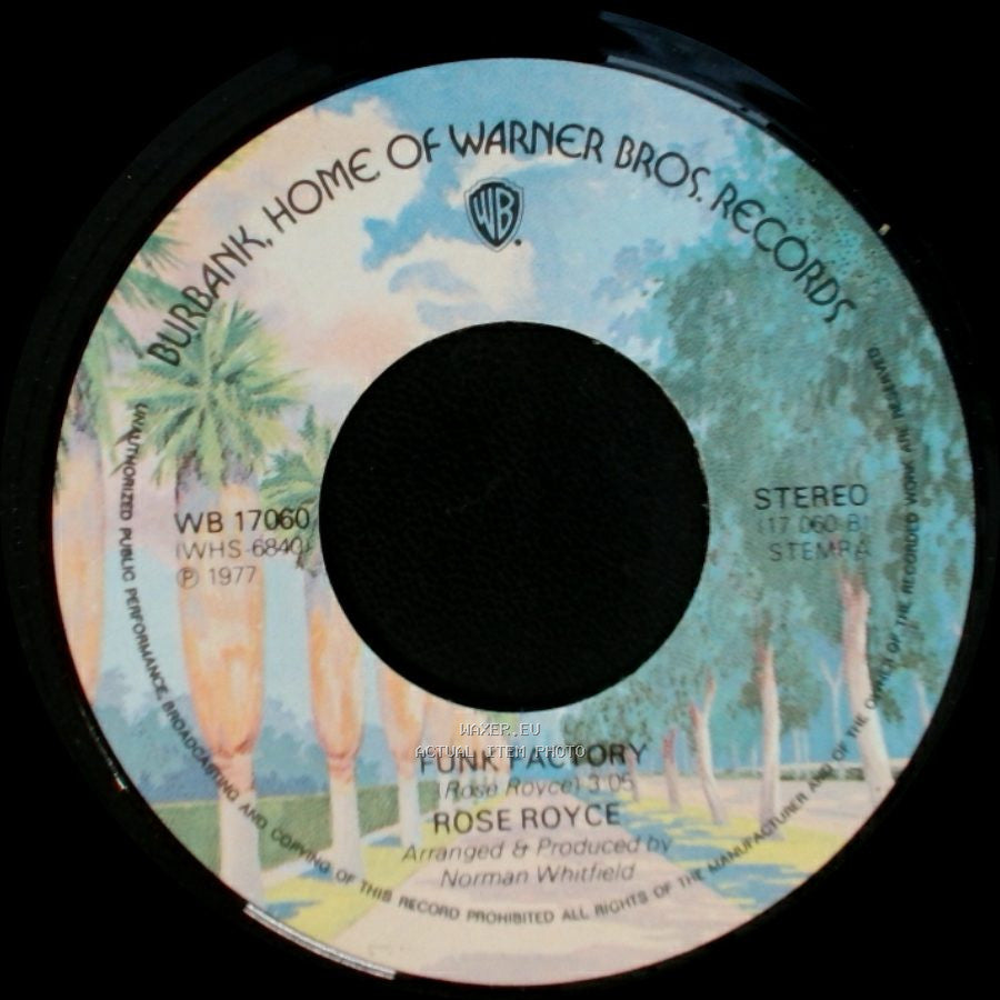 Rose Royce - Wishing On A Star / Funk Factory side B