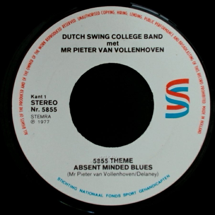 Dutch Swing College Band Met Mr Pieter Van Vollenhoven - 5855 Theme Absent Minded Blues / Margie side A