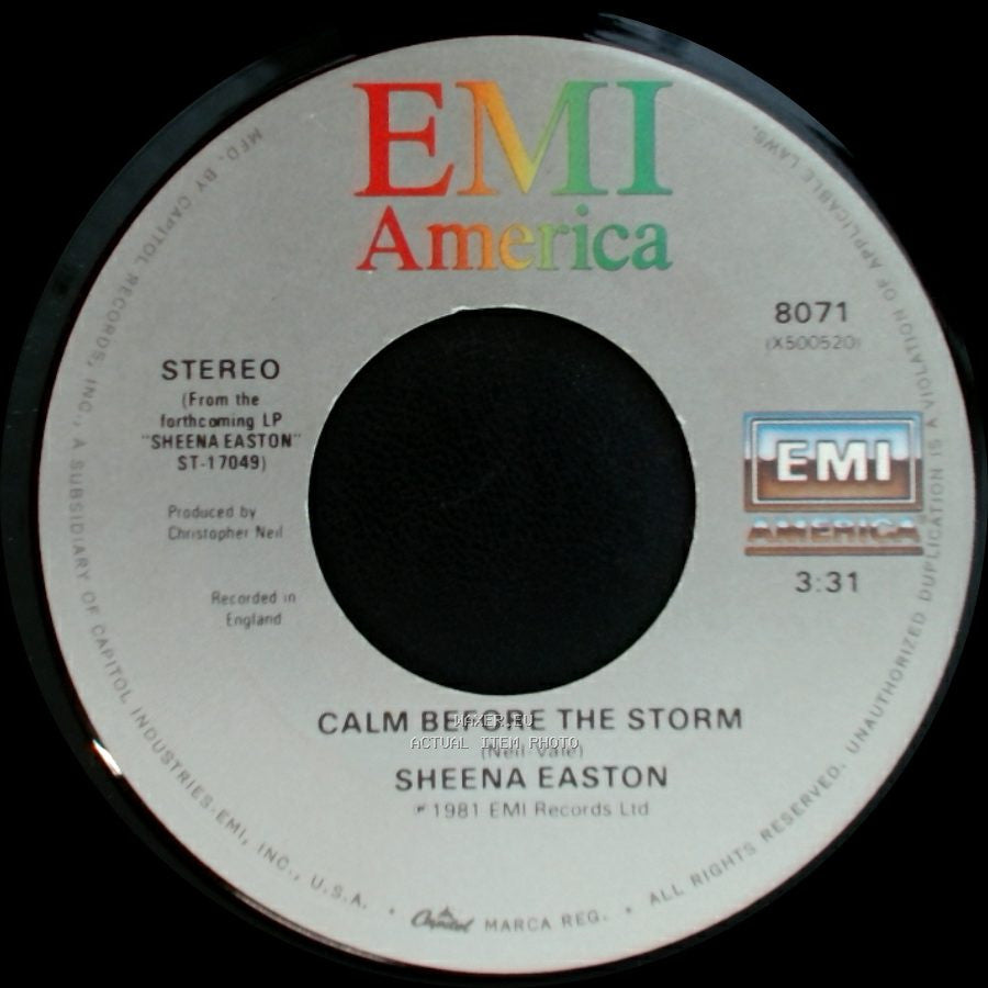 Sheena Easton - Morning Train (Nine To Five) / Calm Before The Storm side B