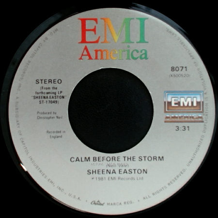 Sheena Easton - Morning Train (Nine To Five) / Calm Before The Storm side B