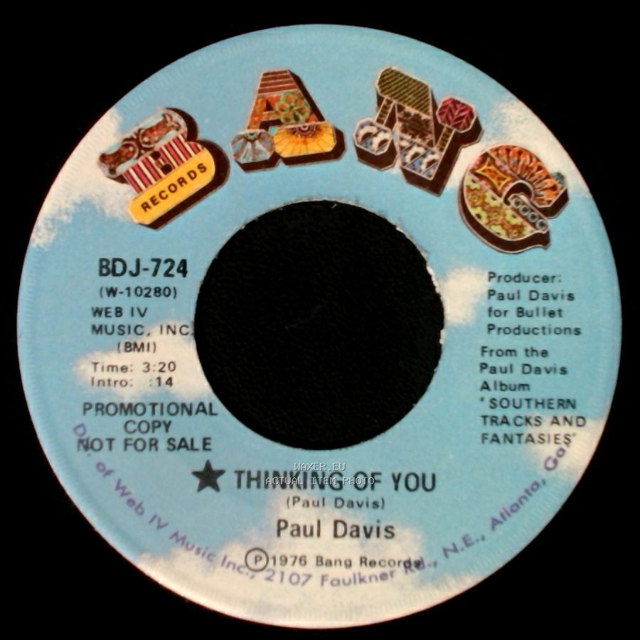 Paul Davis - Thinking Of You / Thinking Of You side A