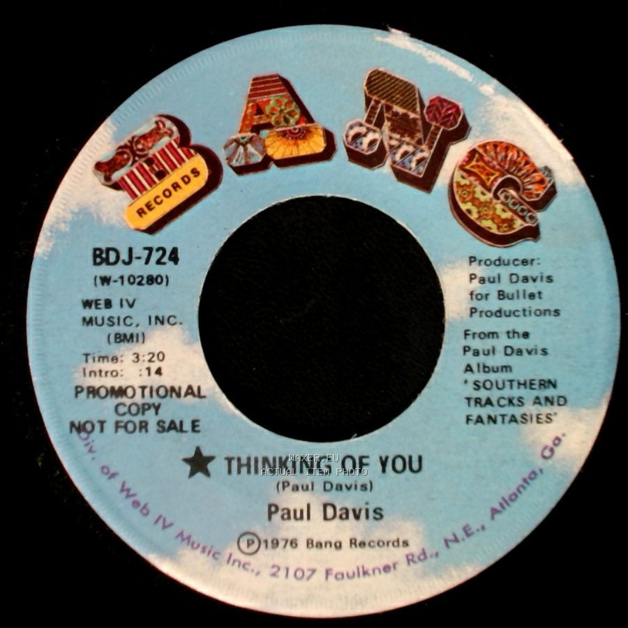 Paul Davis - Thinking Of You / Thinking Of You side A