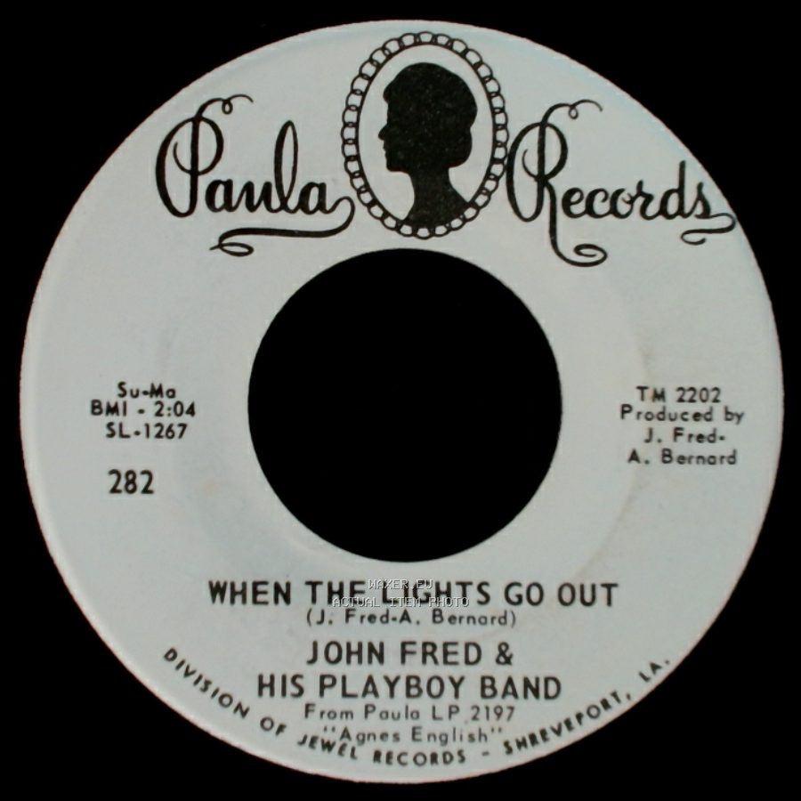 John Fred & His Playboy Band - Judy In Disguise (With Glasses) / When The Lights Go Out side B