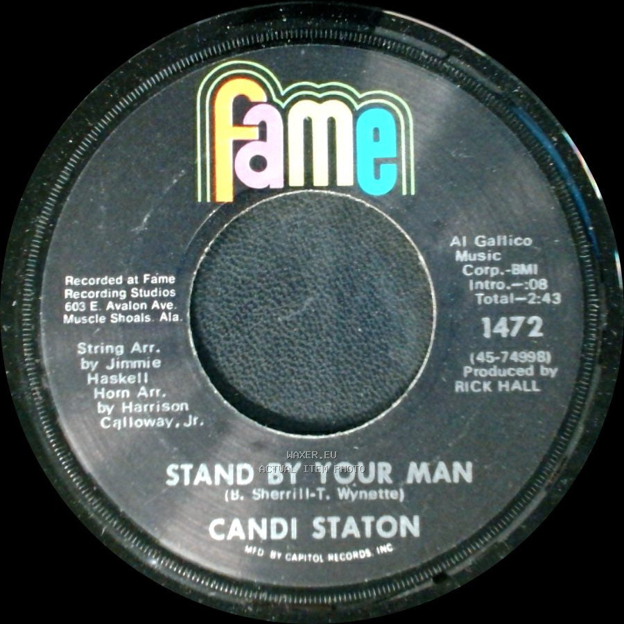 Candi Staton - How Can I Put Out The Flame (When You Keep The Fire Burning) / Stand By Your Man side B