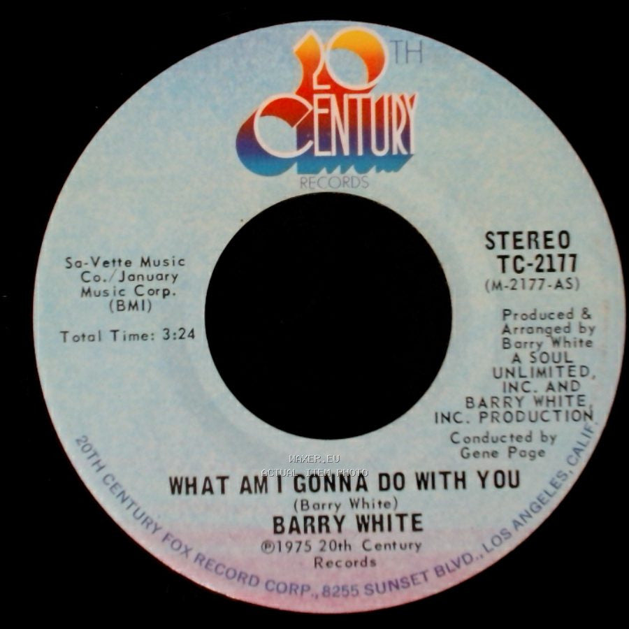 Barry White - What Am I Gonna Do With You Baby / What Am I Gonna Do With You side B