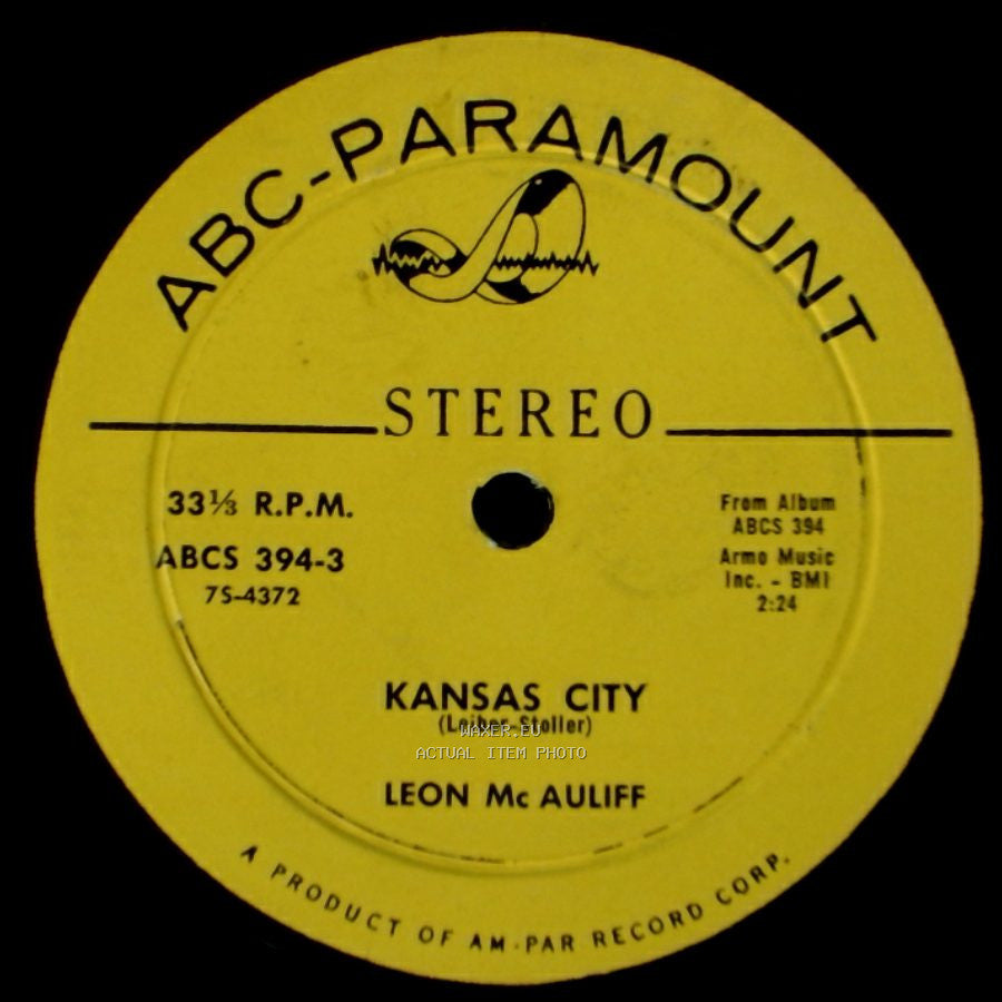 Leon Mcauliff - Hoodle Addle / Kansas City side B