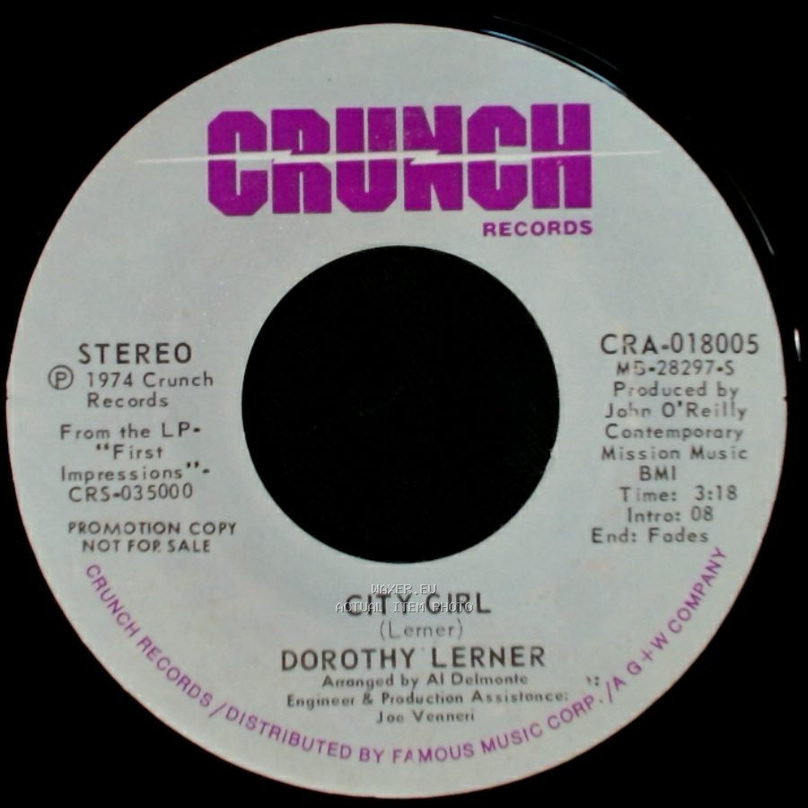 Dorothy Lerner - City Girl / Father Of This Moment side A