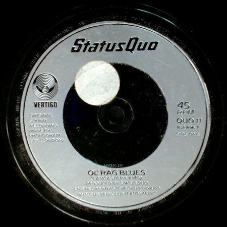 Status Quo - Ol' Rag Blues / Stay The Night side A