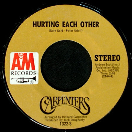 Carpenters - Hurting Each Other / Maybe It's You side A