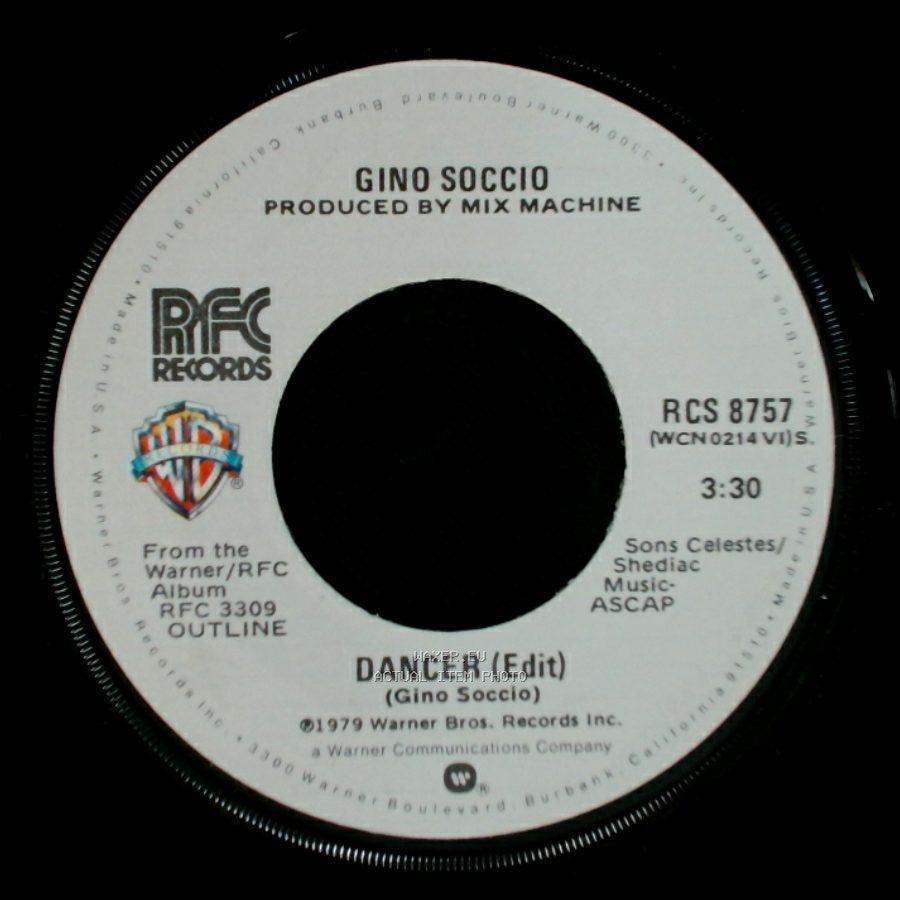 Gino Soccio - Dancer (Edit) / So Lonely side A