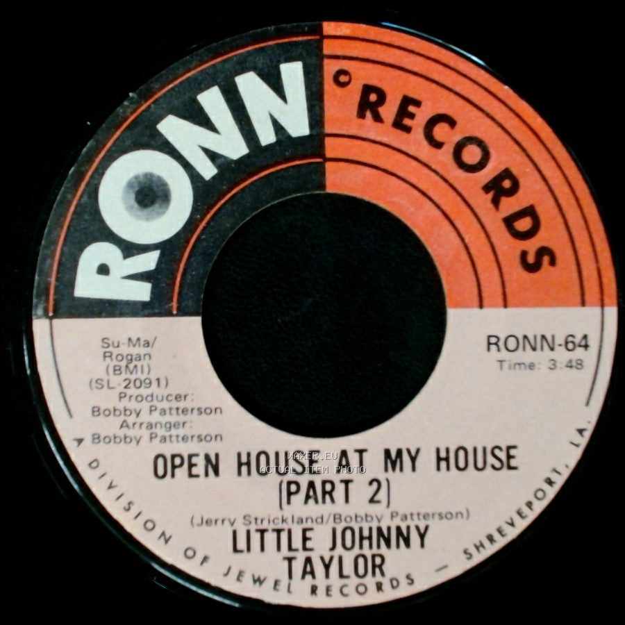 Little Johnny Taylor - Open House At My House (Part 2) / Open House At My House (Part 1) side A