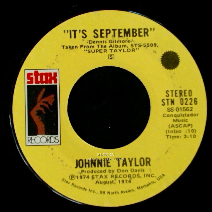 Johnnie Taylor - It's September / Just One Moment side A