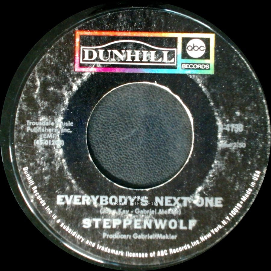 Steppenwolf - Everybody's Next One / Born To Be Wild side A