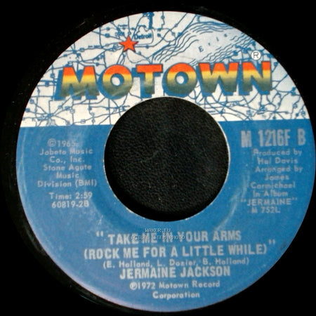 Jermaine Jackson - Daddy's Home / Take Me In Your Arms (Rock Me For A Little While) side B