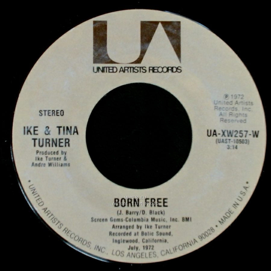Ike & Tina Turner - Born Free / Work On Me side A