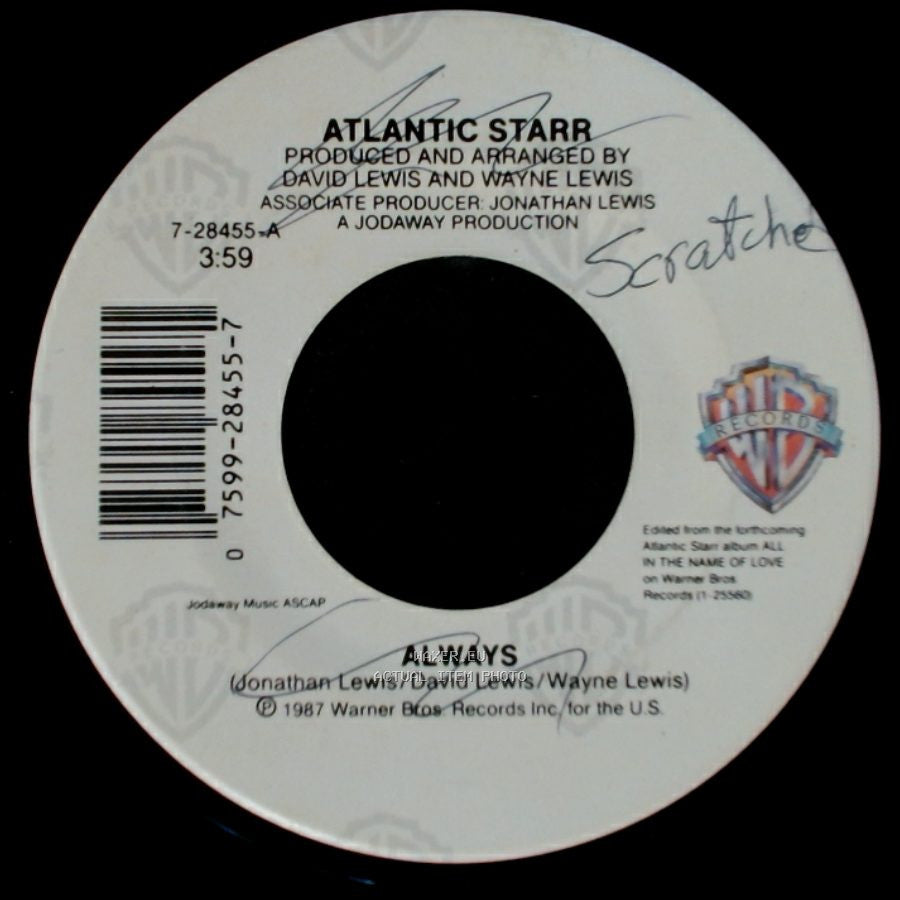 Atlantic Starr - Always / Always (Instrumental) side A