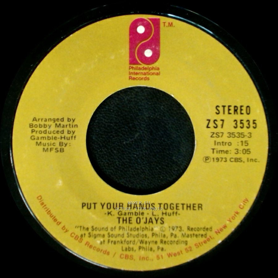 The O'jays - You Got Your Hooks In Me / Put Your Hands Together side B
