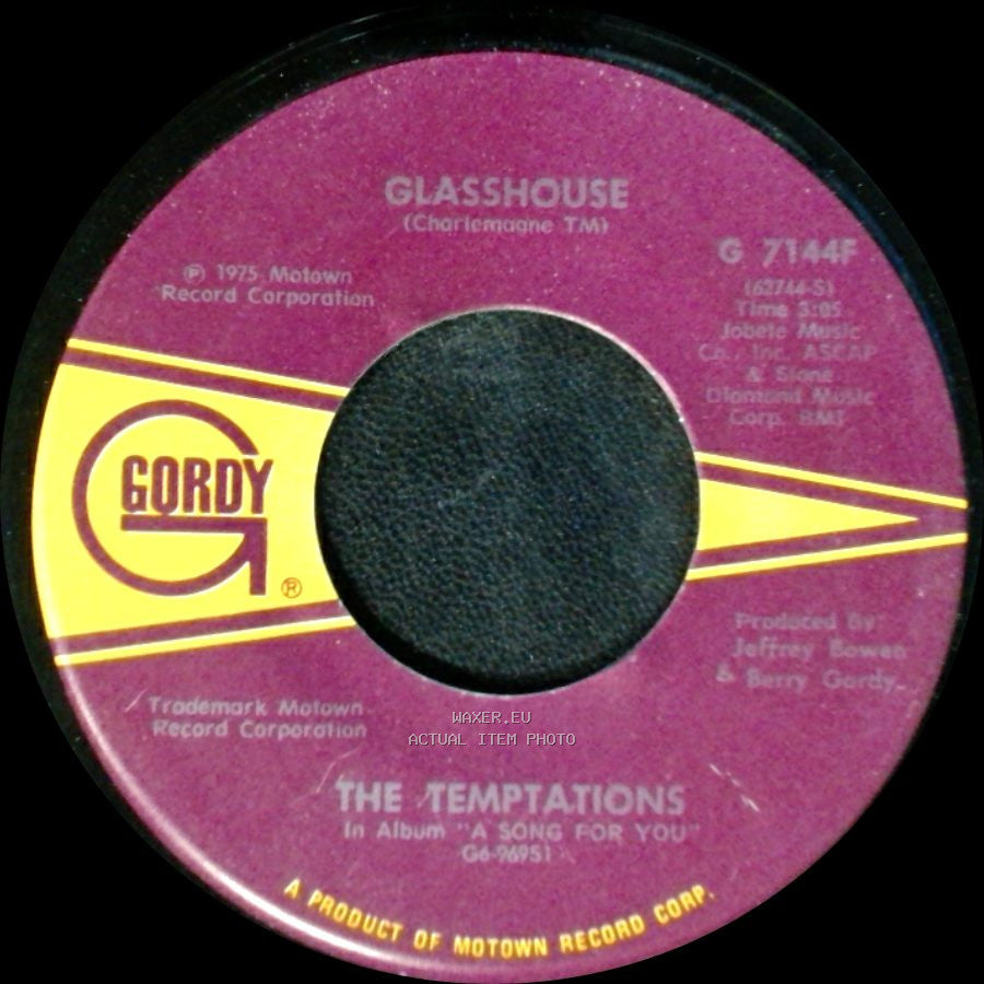 The Temptations - The Prophet / Glasshouse side B