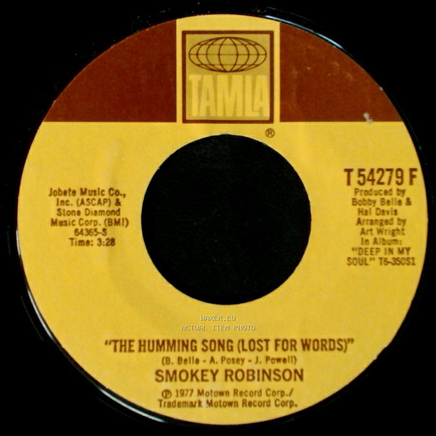 Smokey Robinson - There Will Come A Day (I'm Gonna Happen To You) / The Humming Song (Lost For Words) side B