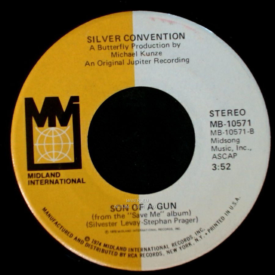 Silver Convention - Get Up And Boogie (That's Right) / Son Of A Gun side B