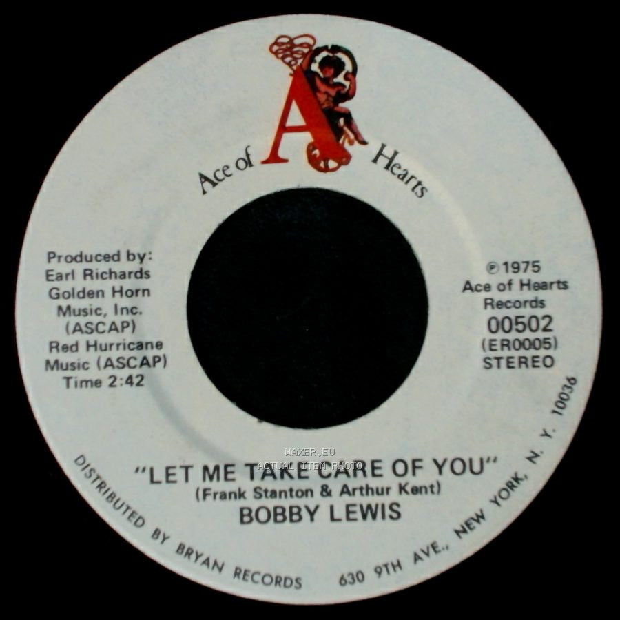 Bobby Lewis - "Where Happiness Is" / Let Me Take Care Of You side B