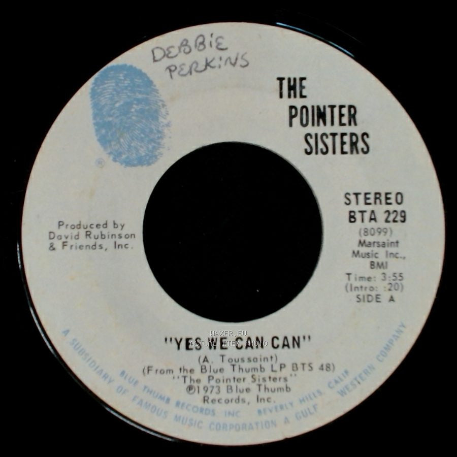 The Pointer Sisters - Yes We Can Can / Jada side A