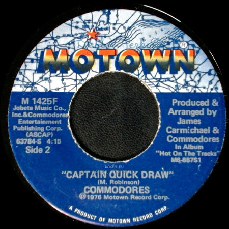 Commodores - Brick House / Captain Quick Draw side B