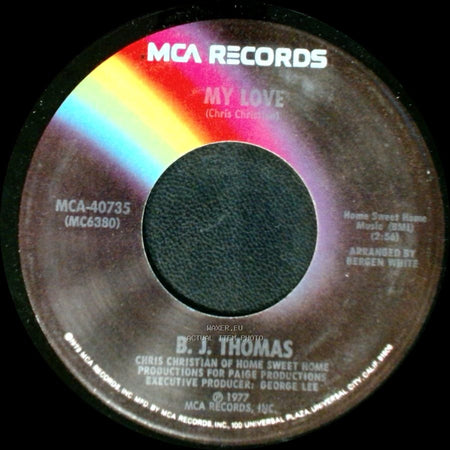 B. J. Thomas - Don't Worry Baby / My Love side B