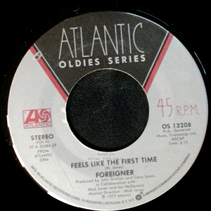 Foreigner - Cold As Ice / Feels Like The First Time side B