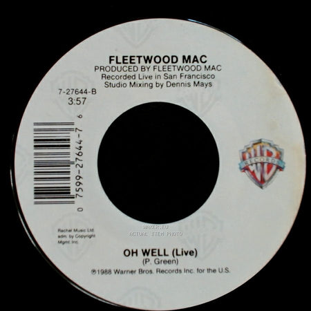 Fleetwood Mac - Oh Well (Live) / As Long As You Follow side B
