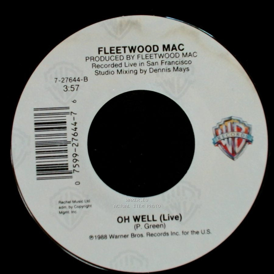 Fleetwood Mac - Oh Well (Live) / As Long As You Follow side B