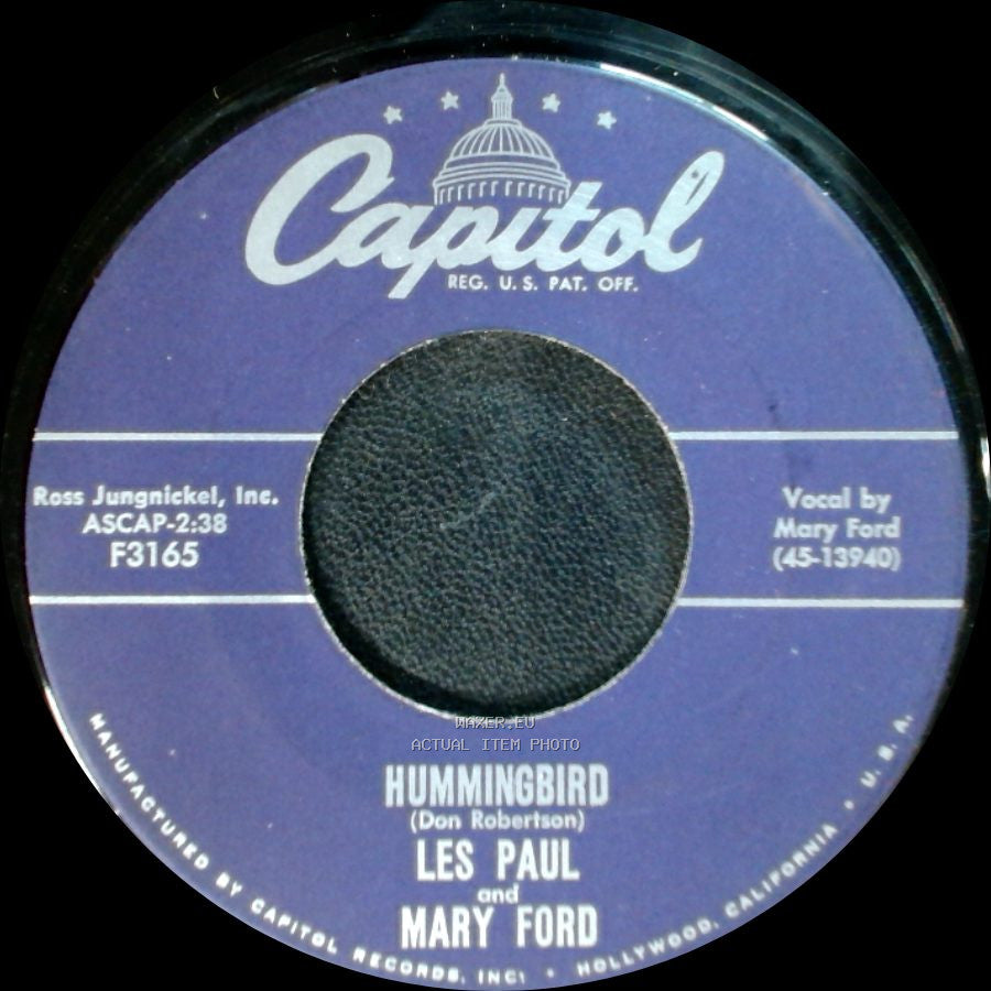 Les Paul And Mary Ford - Goodbye, My Love / Hummingbird side B