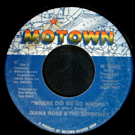 Diana Ross & The Supremes - Medley Of Hits / Where Did We Go Wrong side B