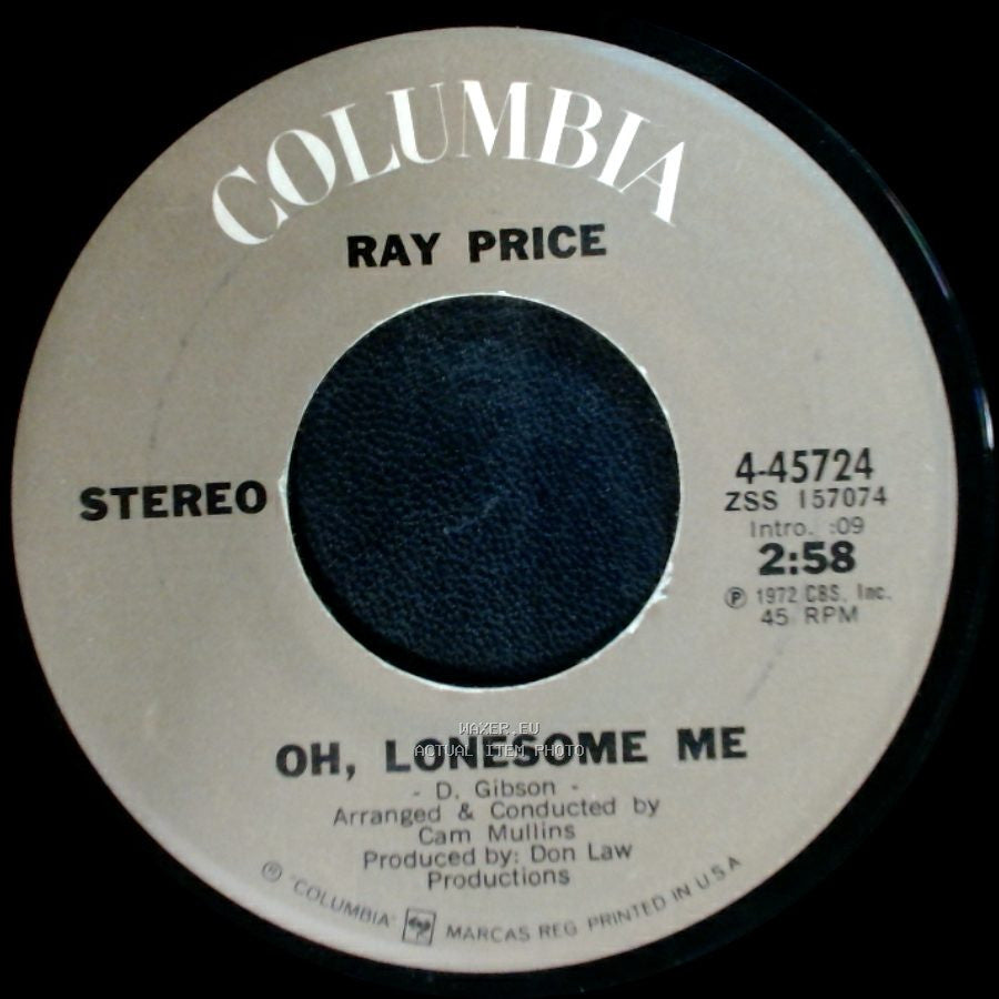 Ray Price - She's Got To Be A Saint / Oh, Lonesome Me side B