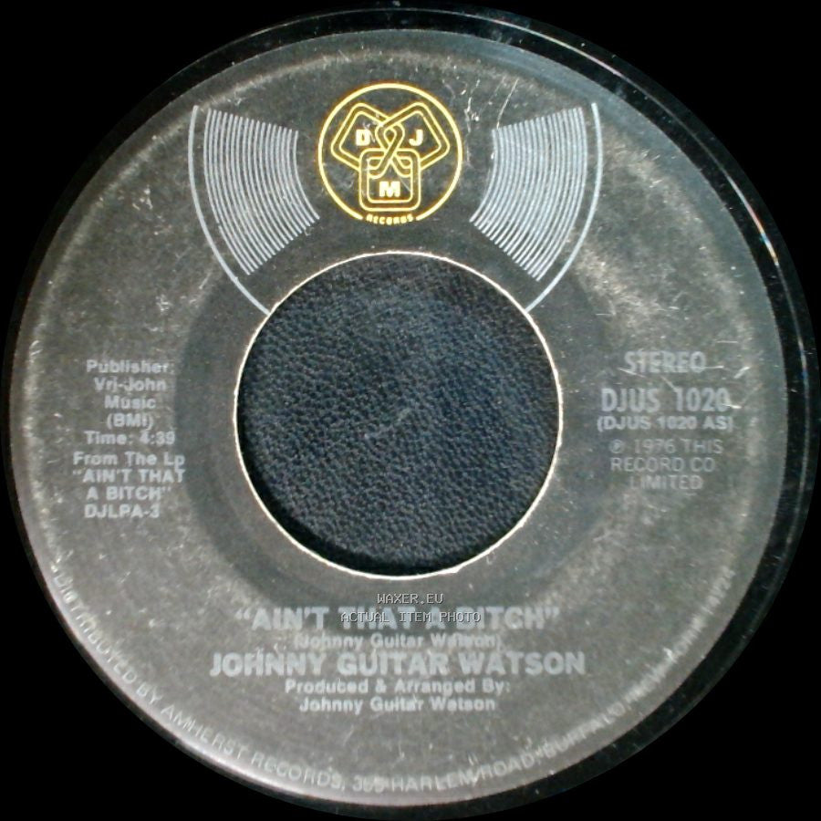 Johnny Guitar Watson - Won't You Forgive Me Baby / Ain't That A Bitch side B