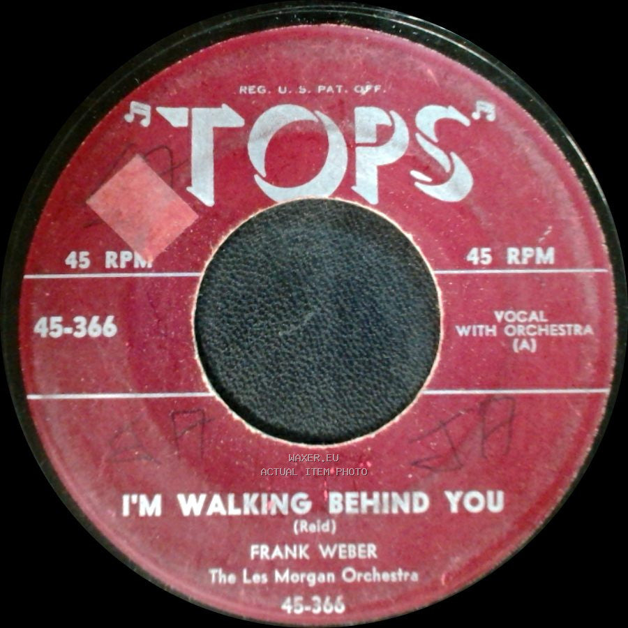 Frank Weber / Paul Cooper And The Quintones - I'm Walking Behind You / Say You're Mine Again side A