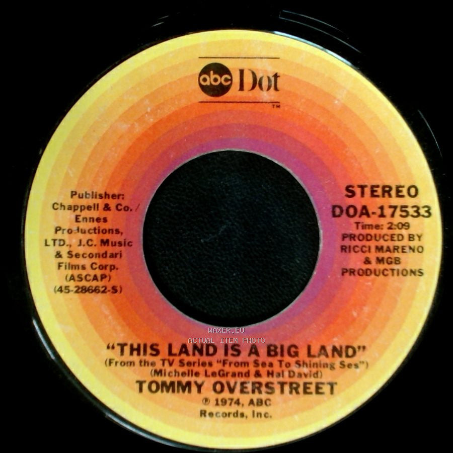 Tommy Overstreet - This Land Is A Big Land / I'm A Believer side A