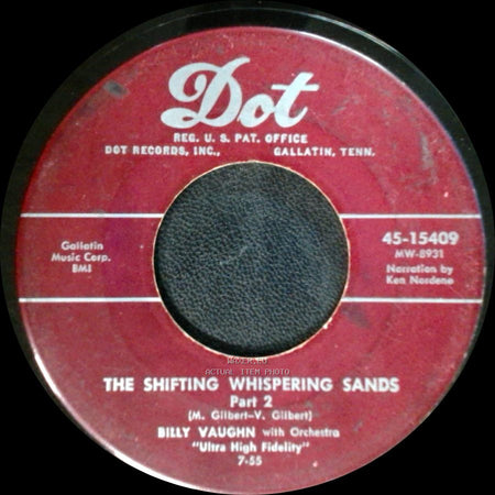 Billy Vaughn / Billy Vaughn With Orchestra - The Shifting Whispering Sands Part 1 / The Shifting Whispering Sands Part 2 side B